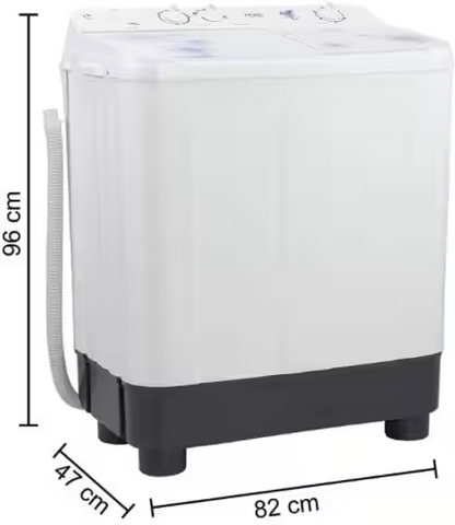 Haier 7.5 Kg Semi-Automatic Washing Machine With Toughened Glass HTW75 1159 FW